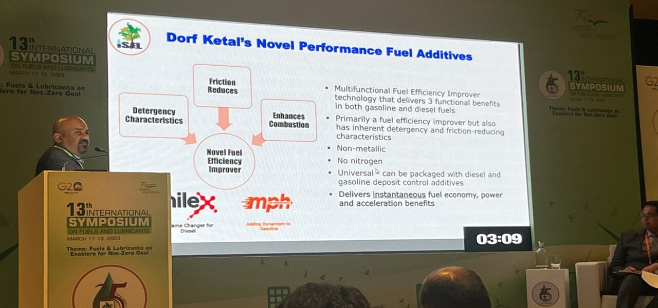 Dorf Ketal’s presentation at the ISFL-2023 symposium demonstrates the company’s commitment to sustainability and innovation in the field of fuels. | Milex Global